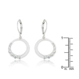 Graduated Cubic Zirconia Circle Earrings - JGI - Flyclothing LLC
