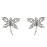 Cubic Zirconia Dragonfly Earrings - JGI - Flyclothing LLC