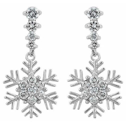 Snowflake Drop Earrings - JGI - Flyclothing LLC
