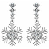 Snowflake Drop Earrings - JGI - Flyclothing LLC
