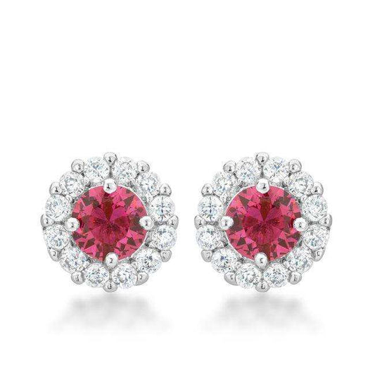 Bella Bridal Earrings in Pink - JGI - Flyclothing LLC