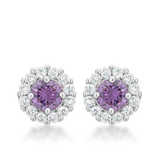 Bella Bridal Earrings in Purple - JGI - Flyclothing LLC