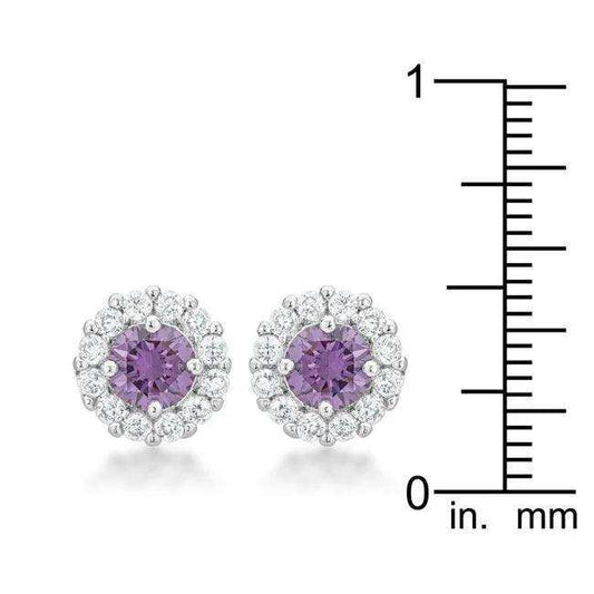 Bella Bridal Earrings in Purple - JGI - Flyclothing LLC