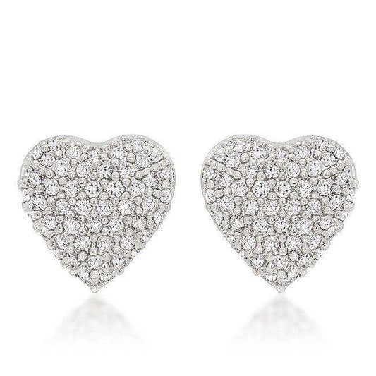 Special Pave Heart Earrings - JGI - Flyclothing LLC