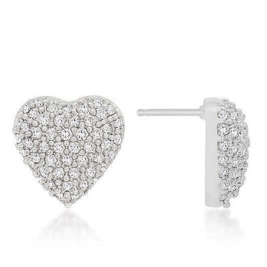 Special Pave Heart Earrings - JGI - Flyclothing LLC