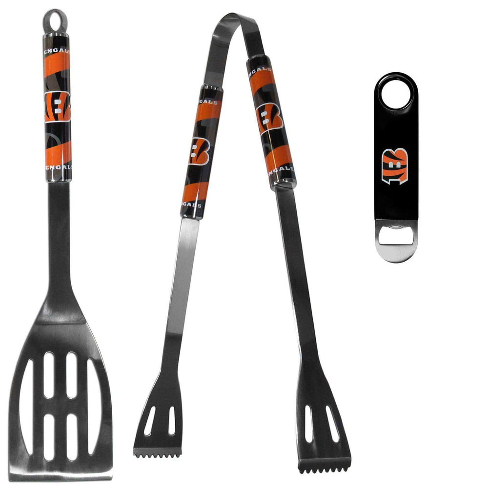 Cincinnati Bengals 2 pc BBQ Set and Bottle Opener - Siskiyou Buckle - Flyclothing LLC