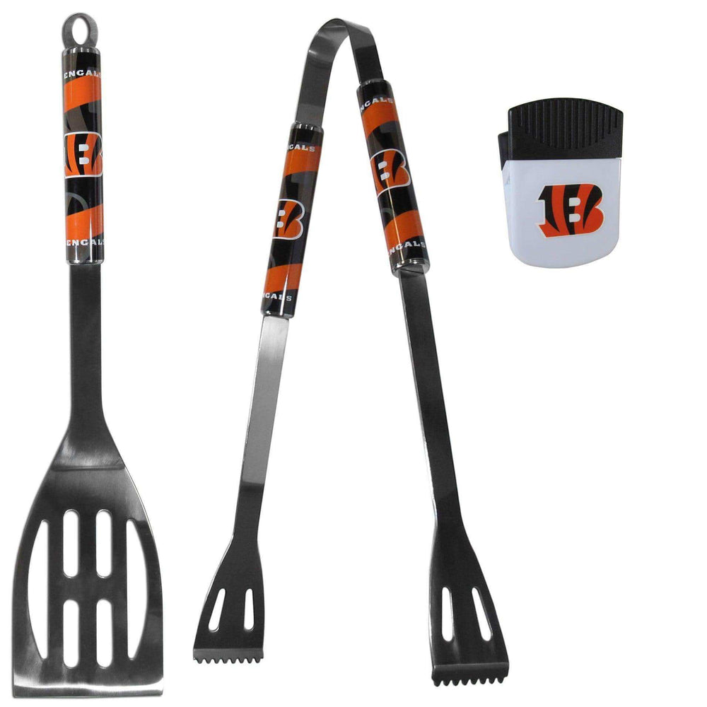 Cincinnati Bengals 2 pc BBQ Set and Chip Clip - Siskiyou Buckle - Flyclothing LLC