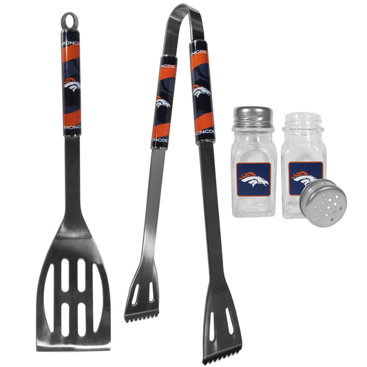 Denver Broncos 2pc BBQ Set with Salt & Pepper Shakers - Flyclothing LLC