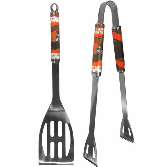Cleveland Browns 2 pc Steel BBQ Tool Set - Siskiyou Buckle - Flyclothing LLC