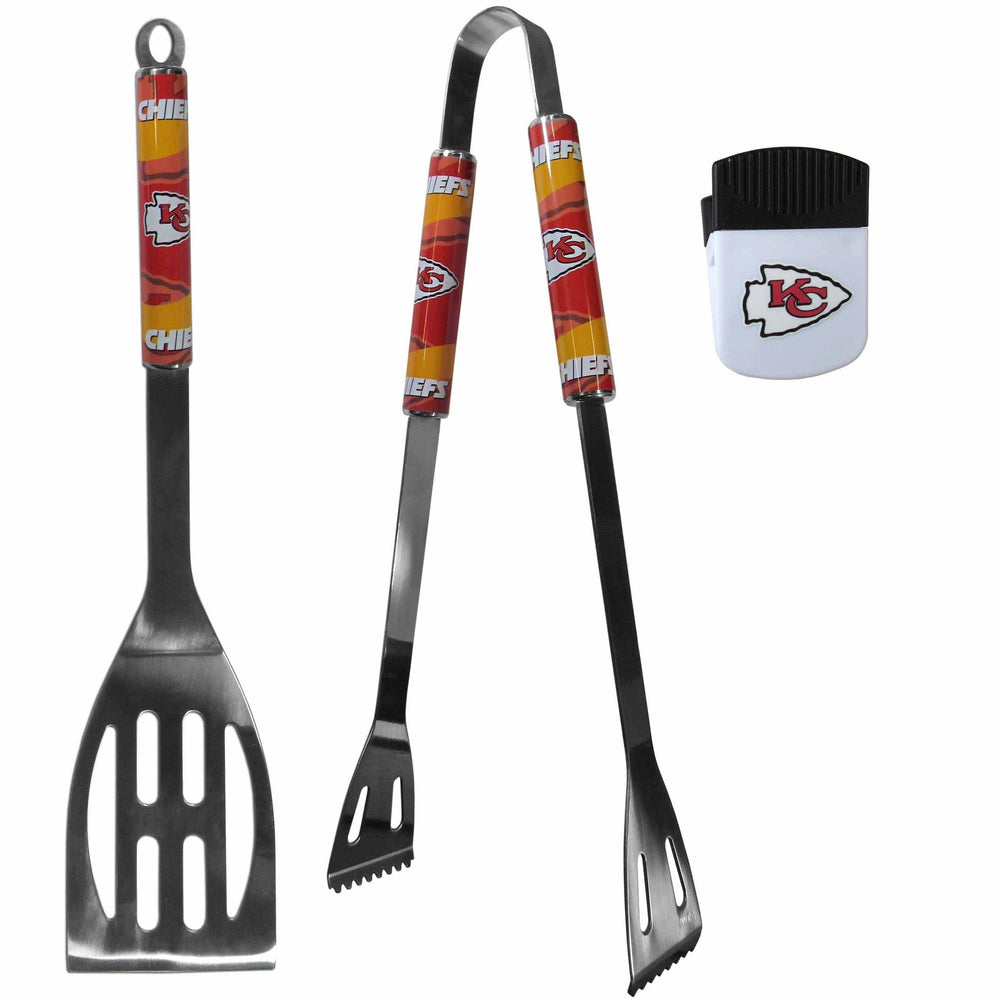 Kansas City Chiefs 2 pc BBQ Set and Chip Clip - Kansas City Chiefs - Flyclothing LLC
