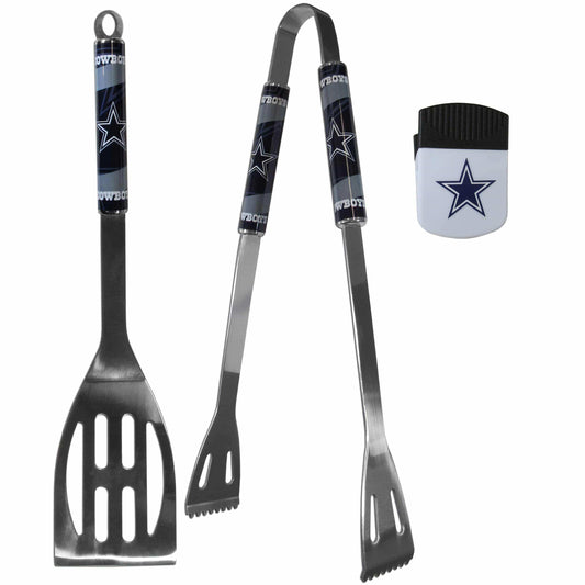 Dallas Cowboys 2 pc BBQ Set and Chip Clip - Siskiyou Buckle - Flyclothing LLC