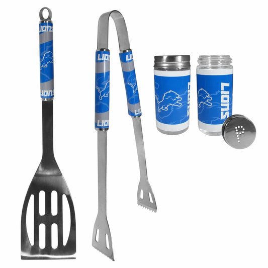 Detroit Lions 2pc BBQ Set with Tailgate Salt & Pepper Shakers - Siskiyou Buckle - Flyclothing LLC