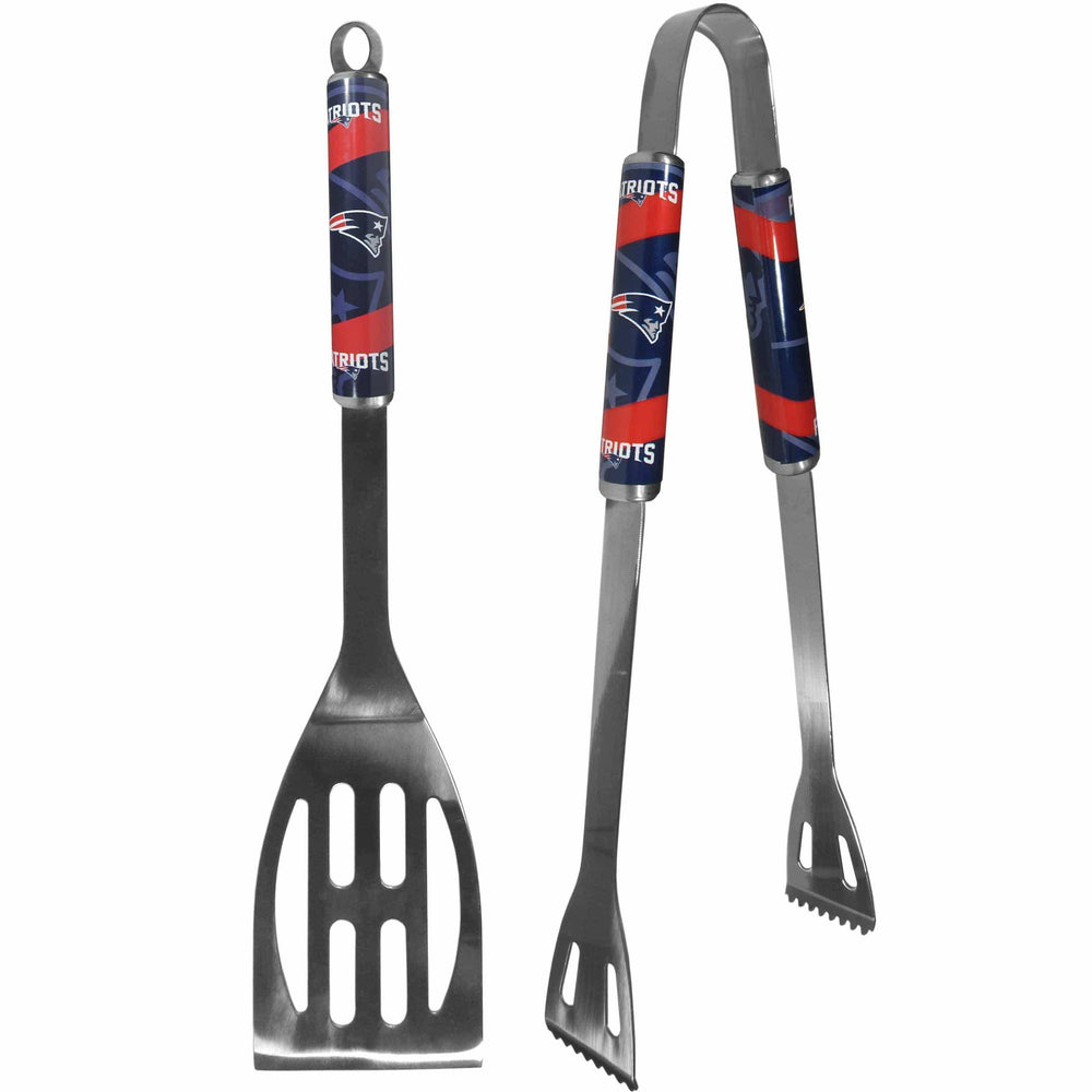 New England Patriots 2 pc Steel BBQ Tool Set - Siskiyou Buckle - Flyclothing LLC