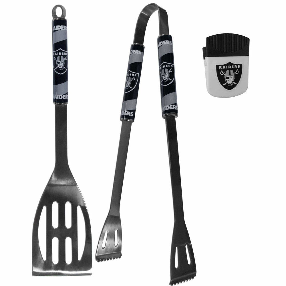 Oakland Raiders 2 pc BBQ Set and Chip Clip - Siskiyou Buckle - Flyclothing LLC
