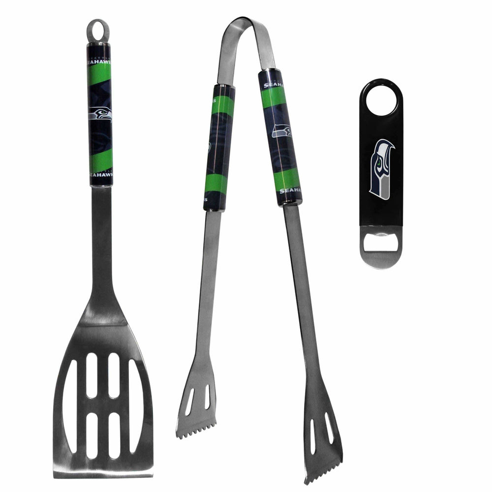 Seattle Seahawks 2 pc BBQ Set and Bottle Opener - Siskiyou Buckle - Flyclothing LLC