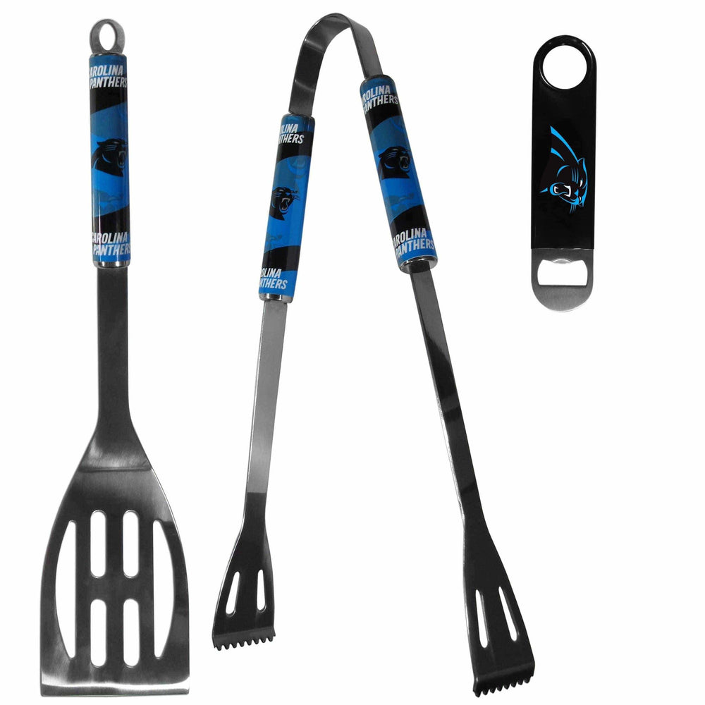Carolina Panthers 2 pc BBQ Set and Bottle Opener - Siskiyou Buckle - Flyclothing LLC