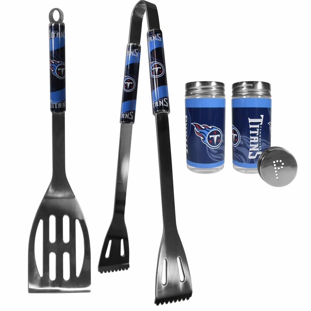 Tennessee Titans 2pc BBQ Set with Tailgate Salt & Pepper Shakers - Siskiyou Buckle - Flyclothing LLC