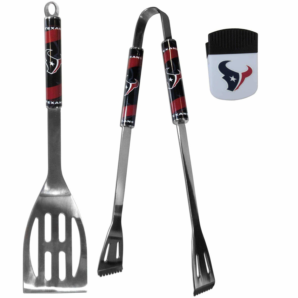 Houston Texans 2 pc BBQ Set and Chip Clip - Siskiyou Buckle - Flyclothing LLC