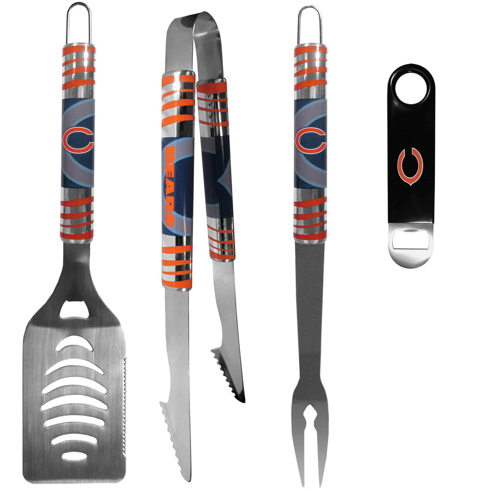 Chicago Bears 3 pc BBQ Set and Bottle Opener - Siskiyou Buckle - Flyclothing LLC