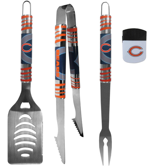 Chicago Bears 3 pc BBQ Set and Chip Clip - Siskiyou Buckle - Flyclothing LLC