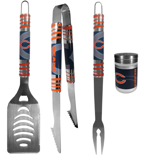 Chicago Bears 3 pc Tailgater BBQ Set and Season Shaker - Siskiyou Buckle - Flyclothing LLC