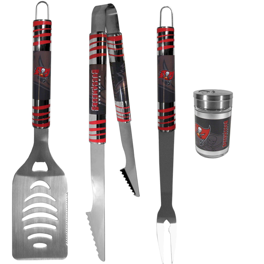 Tampa Bay Buccaneers 3 pc Tailgater BBQ Set and Season Shaker - Siskiyou Buckle - Flyclothing LLC