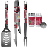 Arizona Cardinals 3 pc Tailgater BBQ Set and Salt and Pepper Shaker Set - Siskiyou Buckle - Flyclothing LLC