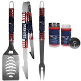 New England Patriots 3 pc Tailgater BBQ Set and Salt and Pepper Shaker Set - Siskiyou Buckle - Flyclothing LLC