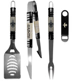 New Orleans Saints 3 pc BBQ Set and Bottle Opener - Siskiyou Buckle - Flyclothing LLC