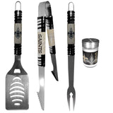 New Orleans Saints 3 pc Tailgater BBQ Set and Season Shaker - Siskiyou Buckle - Flyclothing LLC