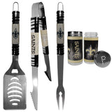 New Orleans Saints 3 pc Tailgater BBQ Set and Salt and Pepper Shaker Set - Siskiyou Buckle - Flyclothing LLC