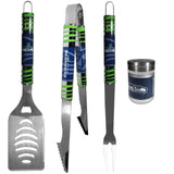 Seattle Seahawks 3 pc Tailgater BBQ Set and Season Shaker - Siskiyou Buckle - Flyclothing LLC