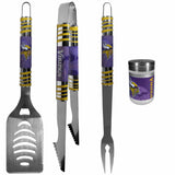 Minnesota Vikings 3 pc Tailgater BBQ Set and Season Shaker - Siskiyou Buckle - Flyclothing LLC
