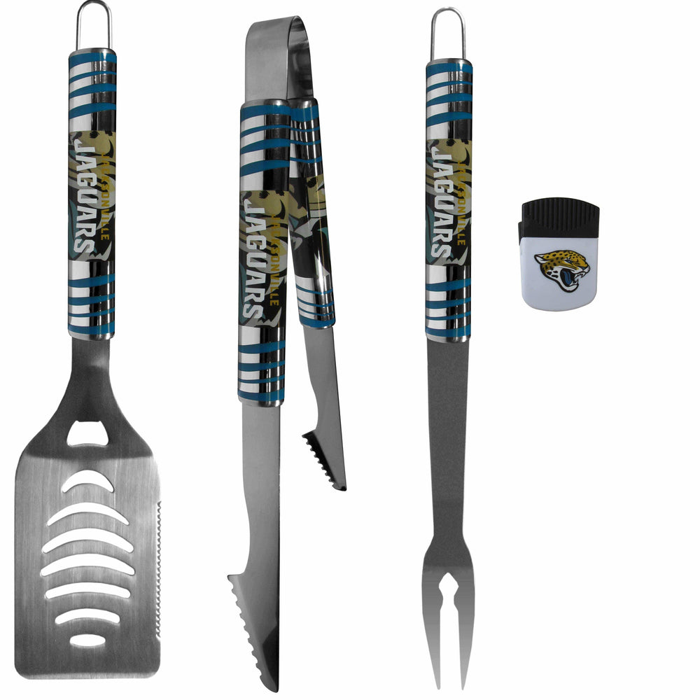 Jacksonville Jaguars 3 pc BBQ Set and Chip Clip - Siskiyou Buckle - Flyclothing LLC