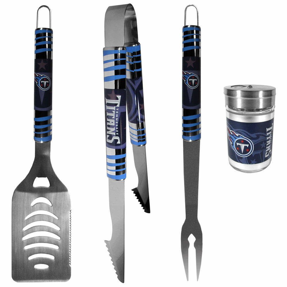 Tennessee Titans 3 pc Tailgater BBQ Set and Season Shaker - Siskiyou Buckle - Flyclothing LLC