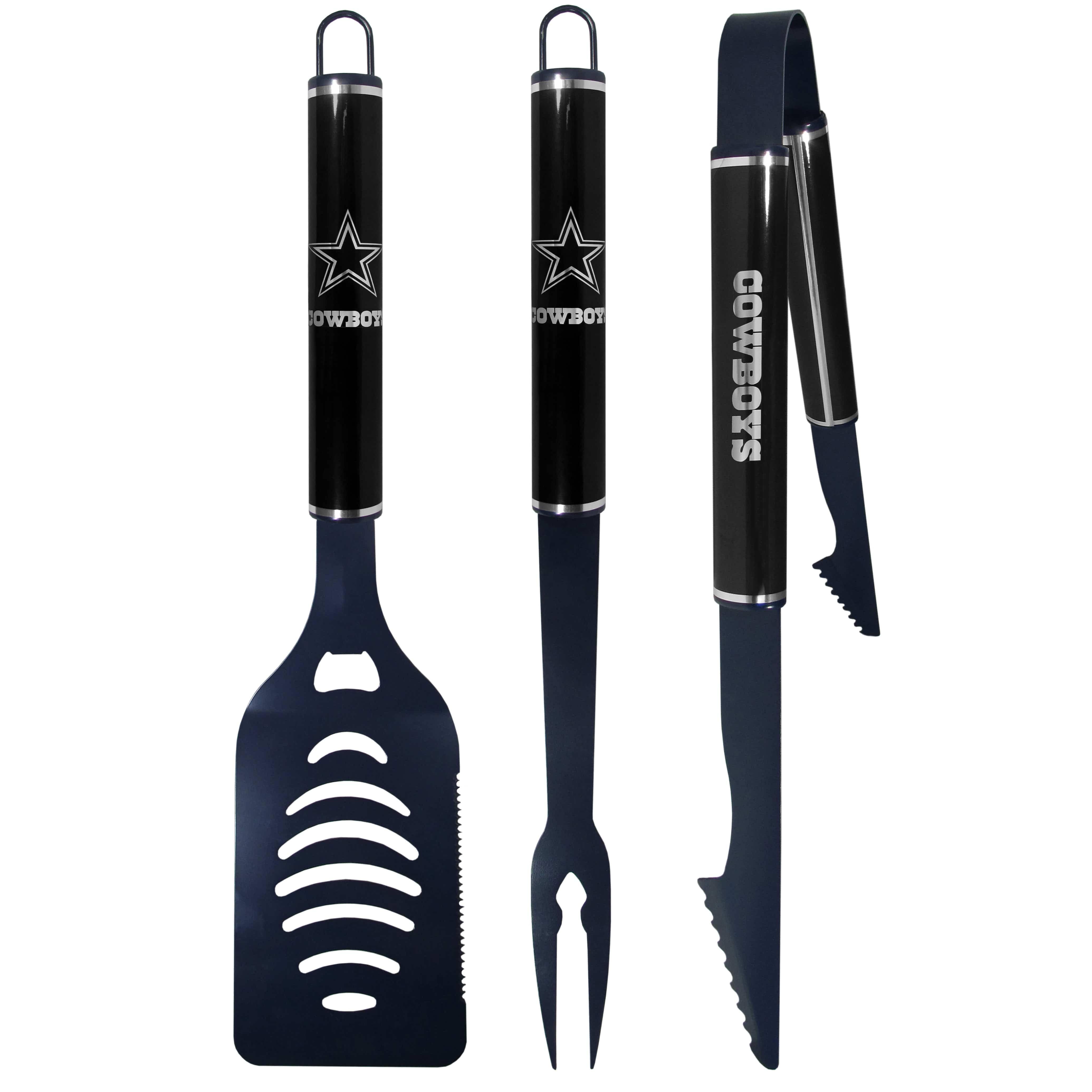 Dallas Cowboys 3 pc Color and Black BBQ Set – Flyclothing LLC