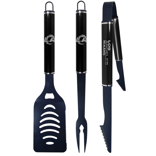 Los Angeles Rams 3 pc Color and Black BBQ Set