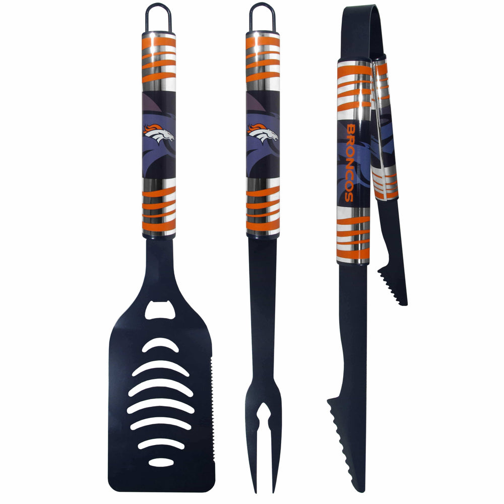 Denver Broncos 3 pc Color BBQ Tool Set - Siskiyou Buckle - Flyclothing LLC