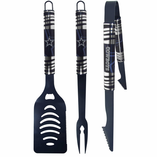 Dallas Cowboys 3 pc Color BBQ Tool Set - Siskiyou Buckle - Flyclothing LLC