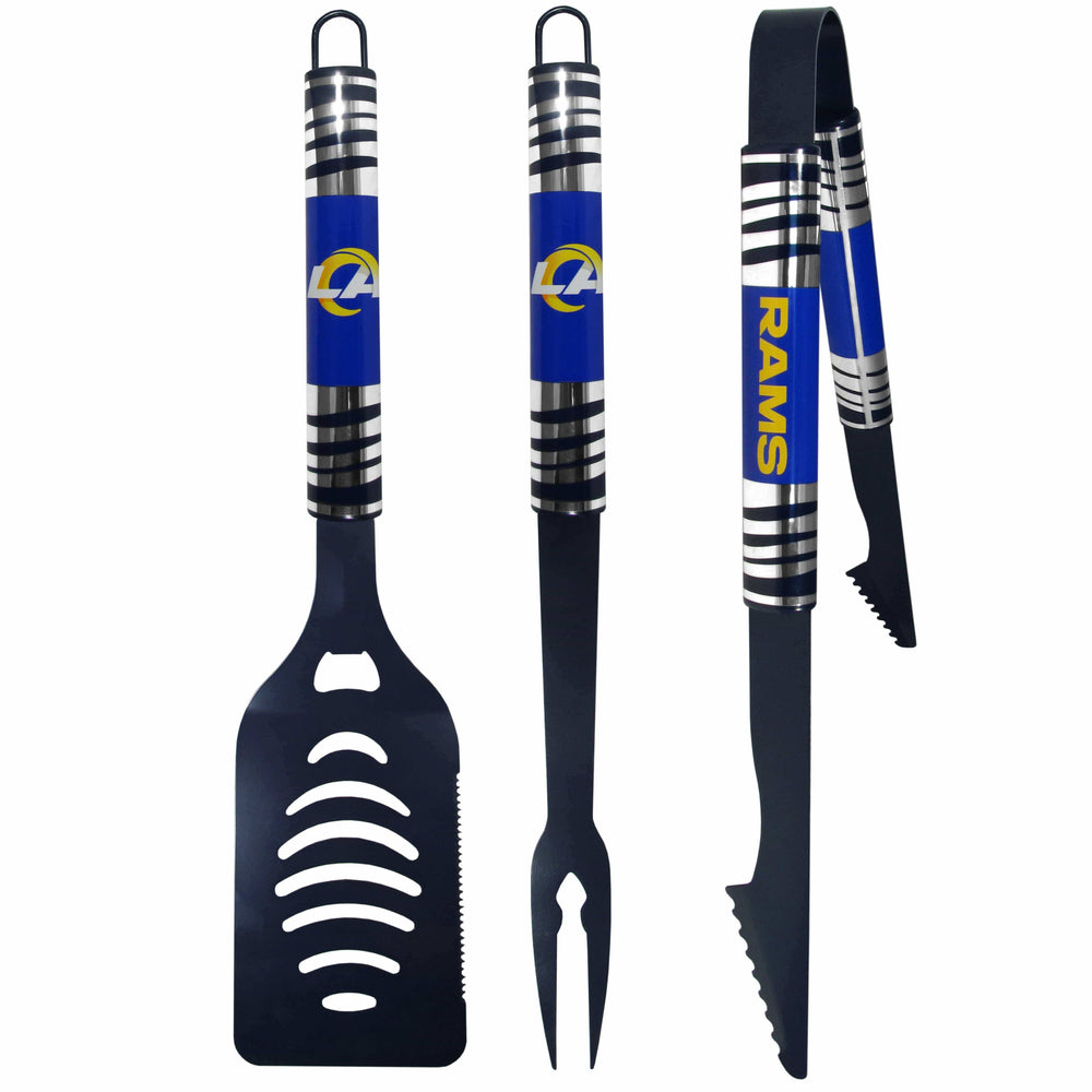Los Angeles Rams 3 pc Color BBQ Tool Set - Siskiyou Buckle - Flyclothing LLC