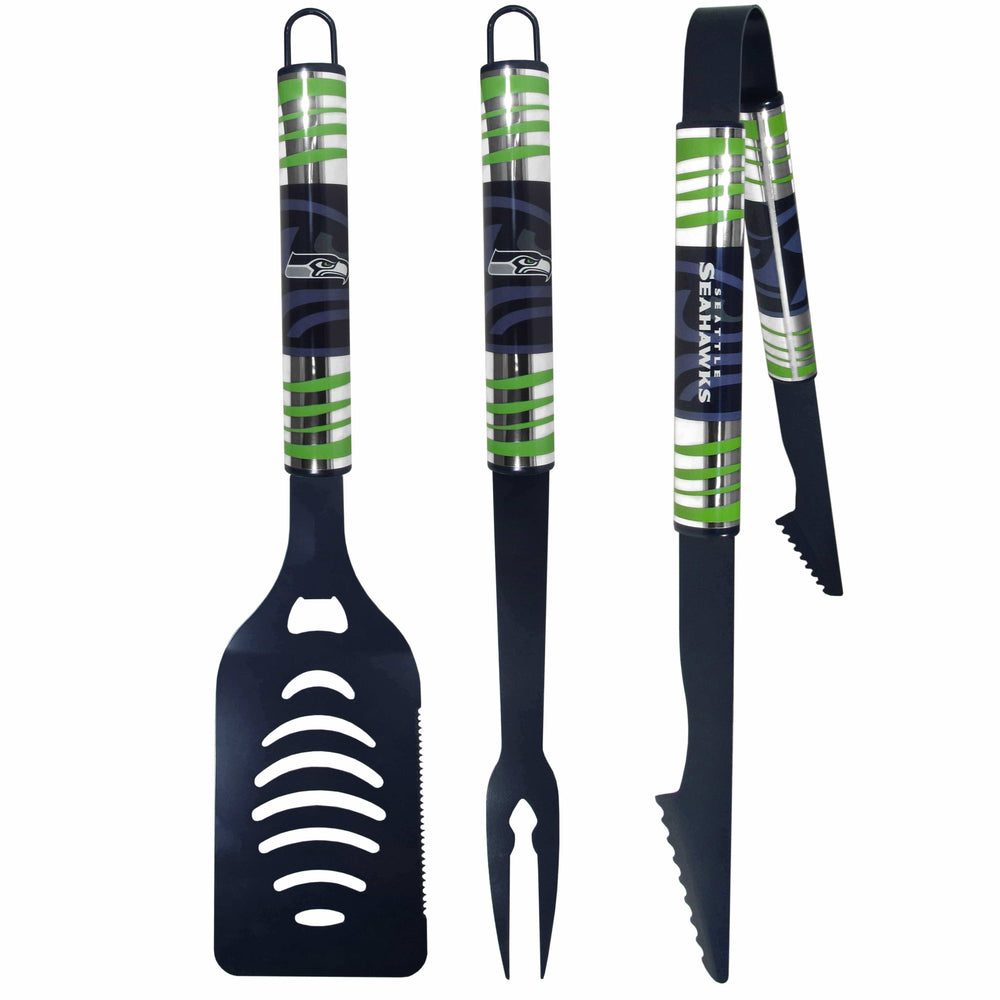 Seattle Seahawks 3 pc Color BBQ Tool Set - Siskiyou Buckle - Flyclothing LLC
