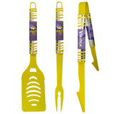 Minnesota Vikings 3 pc Color BBQ Tool Set - Siskiyou Buckle - Flyclothing LLC