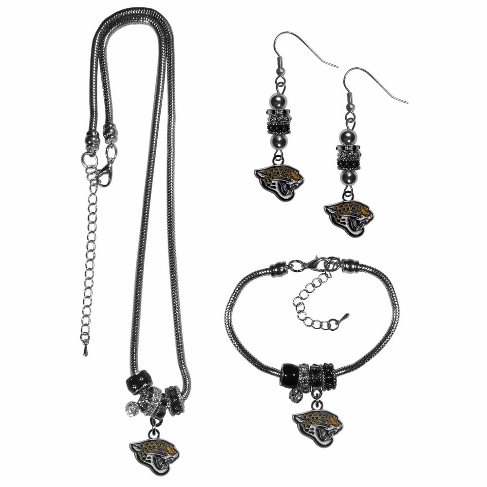 Jacksonville Jaguars Euro Bead Jewelry 3 piece Set - Siskiyou Buckle - Flyclothing LLC