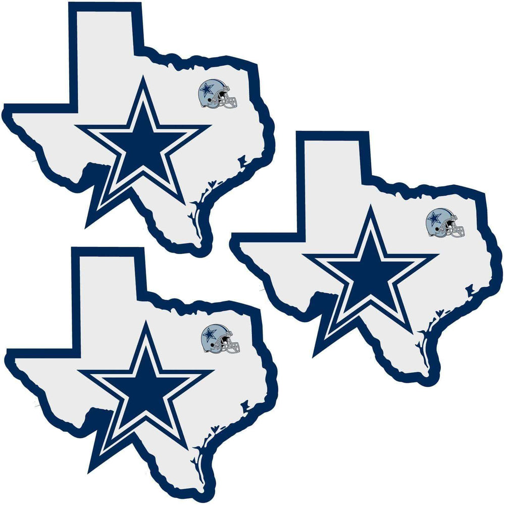 Dallas Cowboys Home State Decal, 3pk - Siskiyou Buckle - Flyclothing LLC