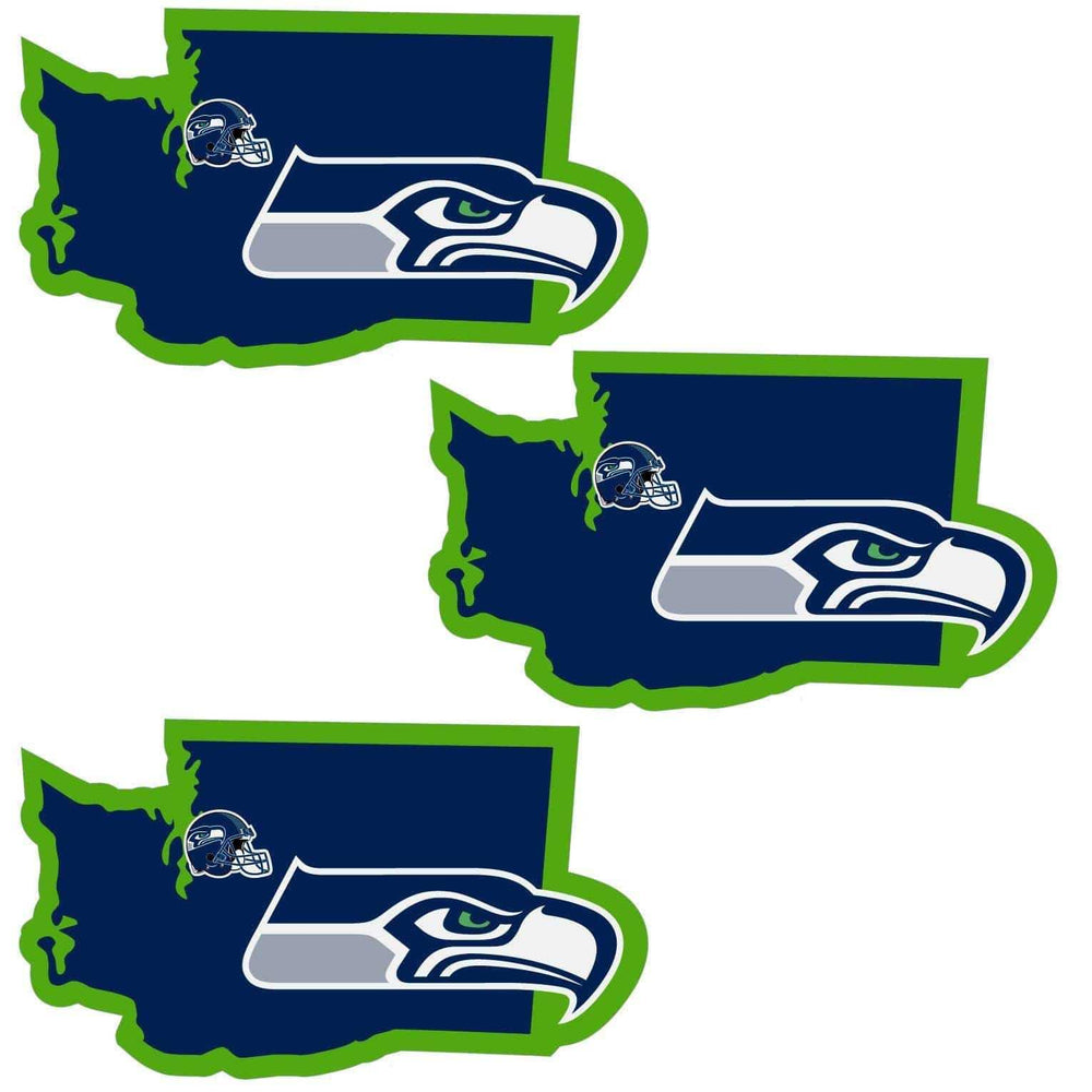 Seattle Seahawks Home State Decal, 3pk - Siskiyou Buckle - Flyclothing LLC