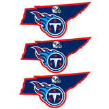 Tennessee Titans Home State Decal, 3pk - Siskiyou Buckle - Flyclothing LLC
