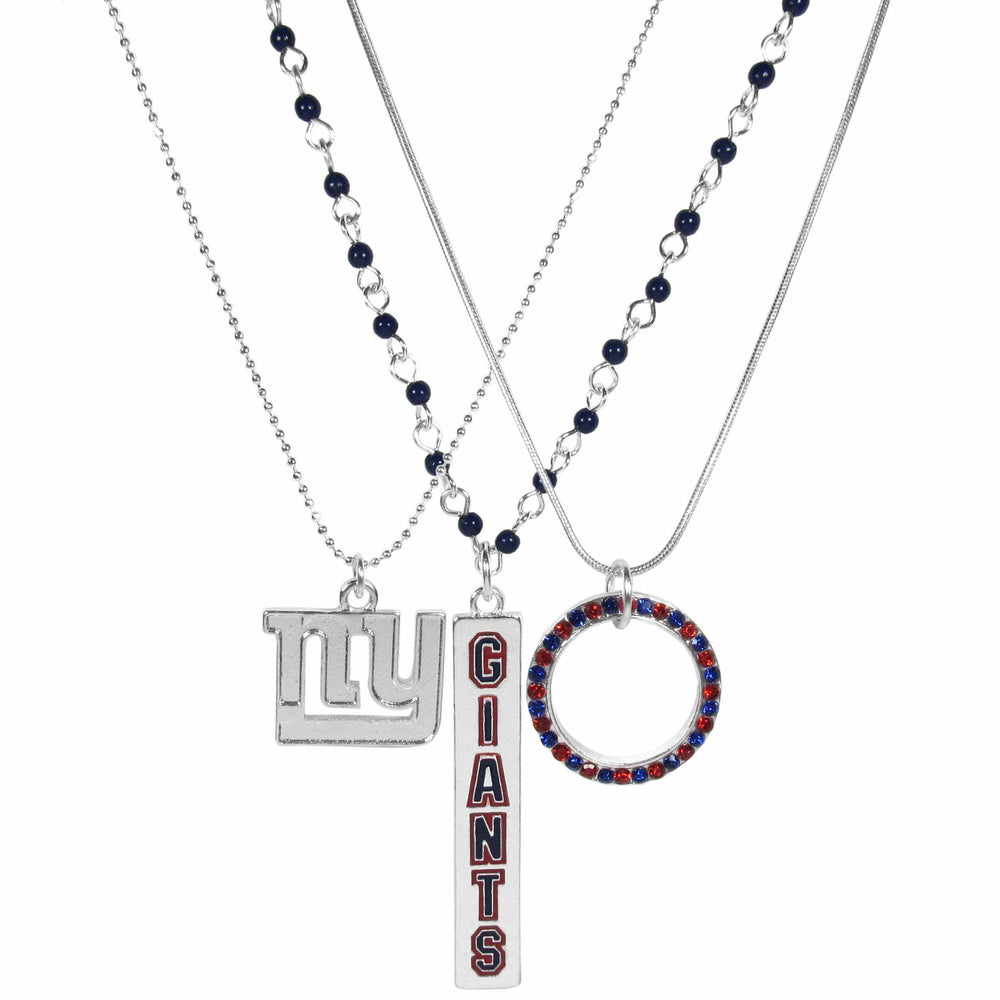 New York Giants Trio Necklace Set - Siskiyou Buckle - Flyclothing LLC
