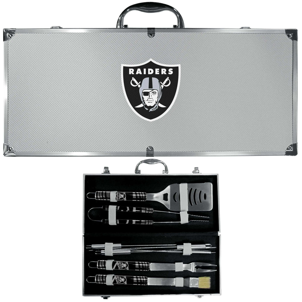 Las Vegas Raiders 8 pc Tailgater BBQ Set - Siskiyou Buckle - Flyclothing LLC