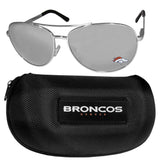 Denver Broncos Aviator Sunglasses and Case - Siskiyou Buckle - Flyclothing LLC