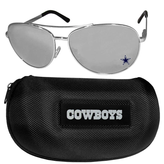 Dallas Cowboys Aviator Sunglasses and Case - Siskiyou Buckle - Flyclothing LLC